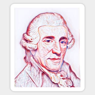 Joseph Haydn Portrait | Joseph Haydn Artwork | Line Art Sticker